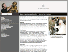 Tablet Screenshot of donymacmanusstudios.com